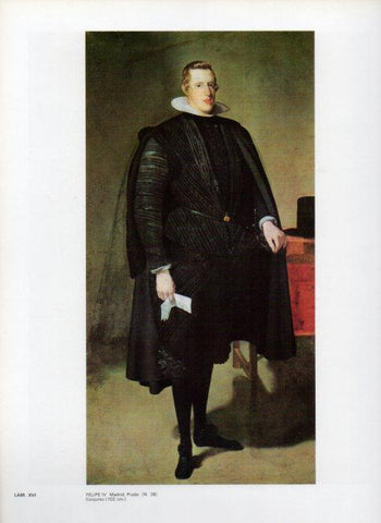 LAMINA V47142: Felipe IV por Velazquez