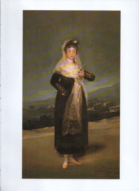 LAMINA V47085: Maria Soledad Fernandez, marquesa de Santiago por Goya
