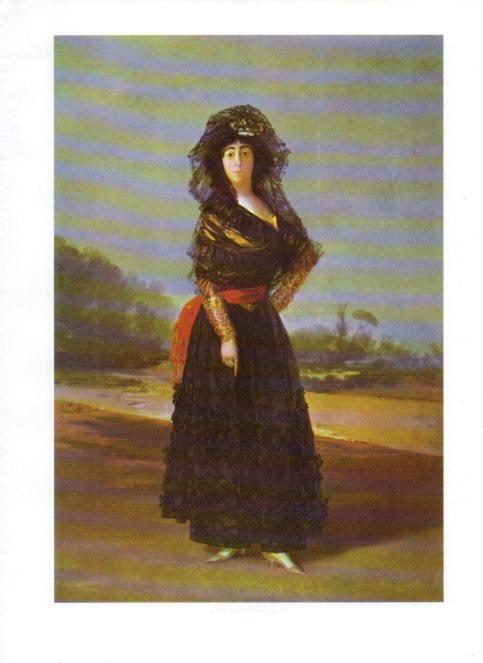 LAMINA V47080: Maria del Pilar T. Cayetana de Silva, duquesa de Alba por Goya