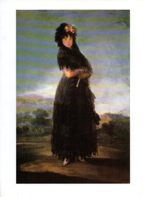 LAMINA V47079: Mariana Waldstein, marquesa de Santa Cruz por Goya