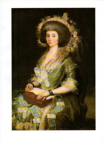 LAMINA V47096: Manuela Camas y las Heras por Goya