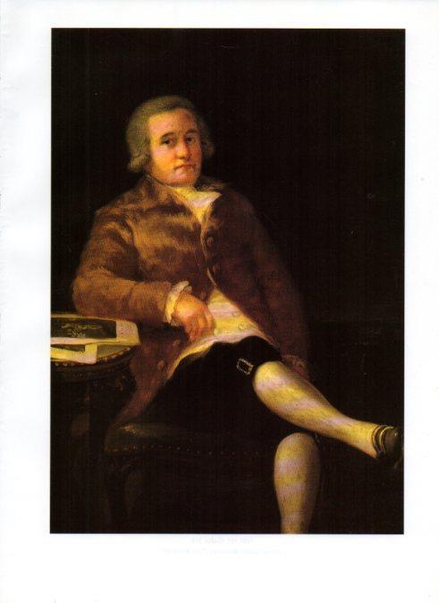 LAMINA V47095: Juan Agustin Cean Bermudez por Goya