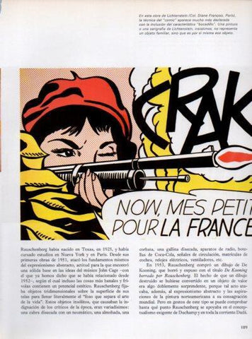 LAMINA V48107: Comic por Lichtenstein con la tecnica del bocadillo