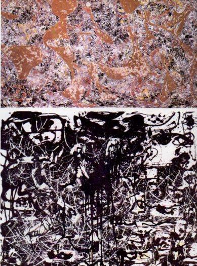 LAMINA V48086: Out of the web y Pintura por Jackson Pollock