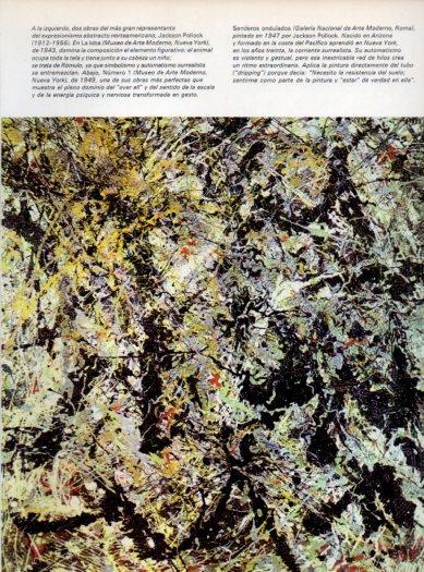 LAMINA V48085: Senderos ondulacos por Jackson Pollock