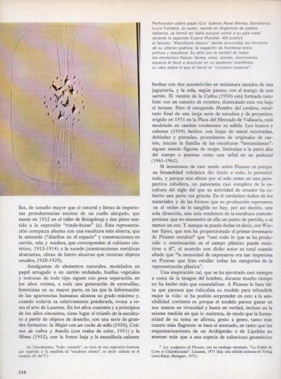 LAMINA V48121: Perforacion sobre papel por Lucio Fontana