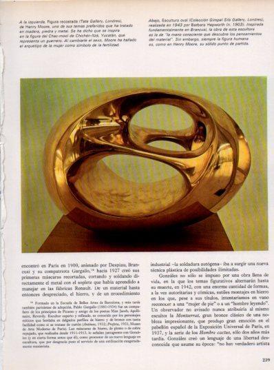 LAMINA V48132: Escultura oval por Barbara Hepworth
