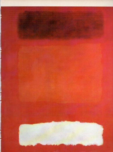 LAMINA V48083: Rojo, blanco y marron por Mark Rothko