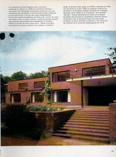 LAMINA V48044: Casa Lange en Krefeld por Mies van de Rohe