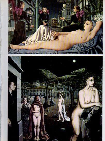 LAMINA V48033: La via publica y La ciudad dormida por Paul Delvaux