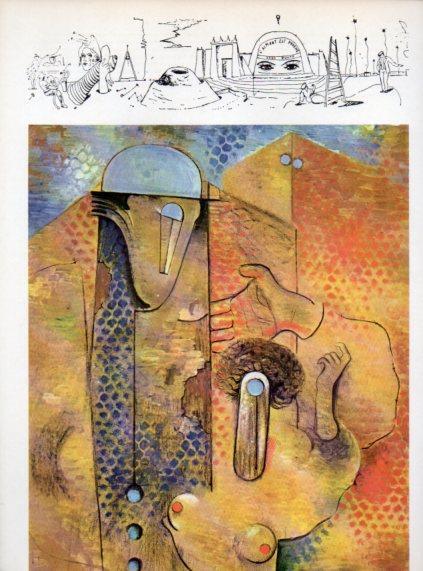 LAMINA V48017: Los grandes enamorados por Max Ernst