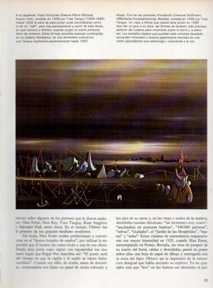 LAMINA V48026: Cita de las paralelas por Yves Tanguy