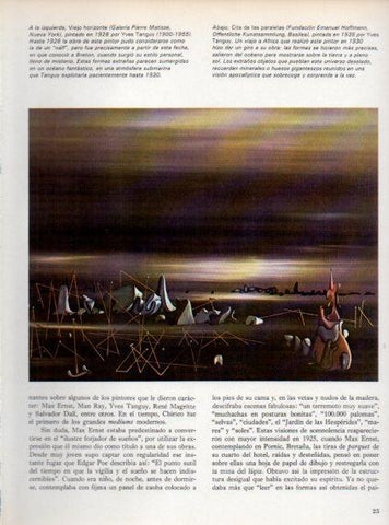 LAMINA V48026: Cita de las paralelas por Yves Tanguy