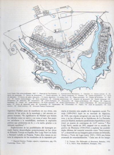 LAMINA V48051: Mapa plan piloto de Brasilia por Lucio Costa
