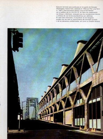 LAMINA V48054: Estacion de autobuses en puente de Georges Washington por P. L. Nervi