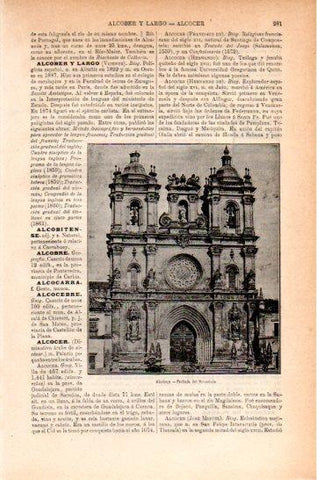 LAMINA V47555: Monasterio de Alcobaça, Portugal
