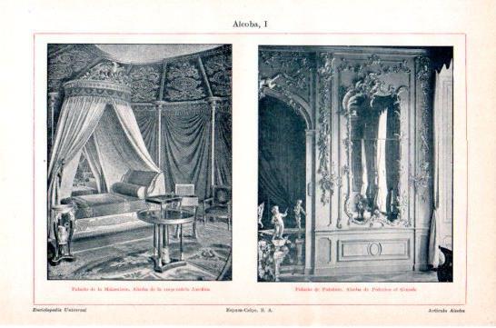 LAMINA V47552: Alcobas de los Palacios de Malmaison y Potsdam
