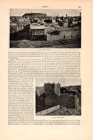 LAMINA V47581: Vistas de Alepo, Siria