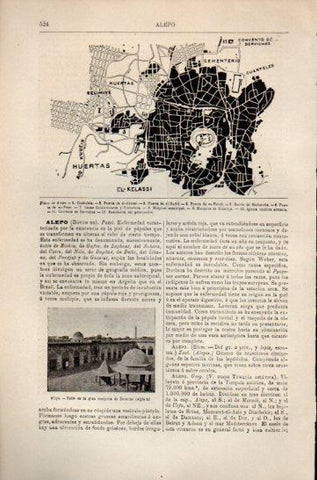LAMINA V47580: Plano de Alepo, Siria