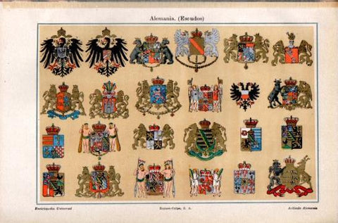 LAMINA V47576: Escudos de Alemania