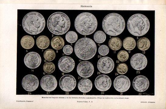 LAMINA V47575: Monedas del Imperio de Alemania