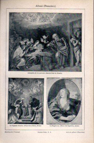 LAMINA V47518: Obras por F. Albani