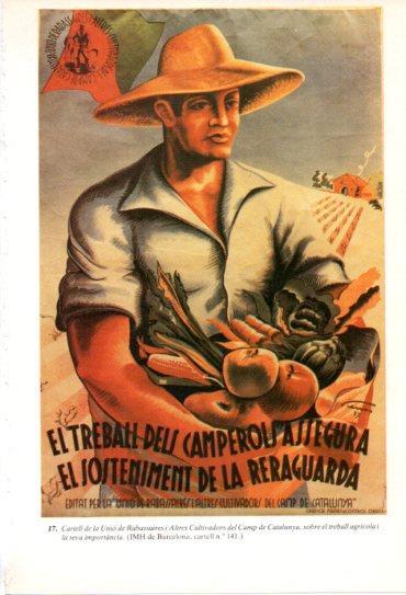 LAMINA V47686: Cartell de la Unio de Rabassaires Guerra Civil