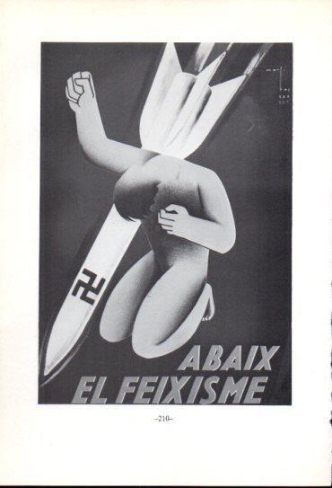 LAMINA V47680: Cartell abaix el feixisme, Guerra Civil