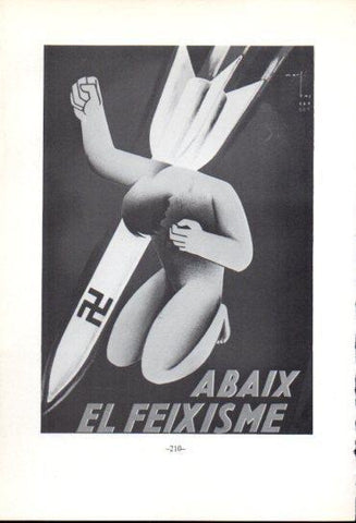 LAMINA V47680: Cartell abaix el feixisme, Guerra Civil