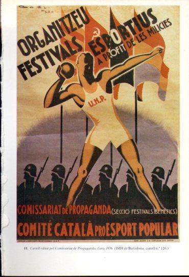 LAMINA V47679: Cartell organitzeu festivals esportius 1936 Guerra Civil