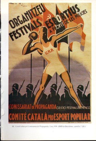 LAMINA V47679: Cartell organitzeu festivals esportius 1936 Guerra Civil