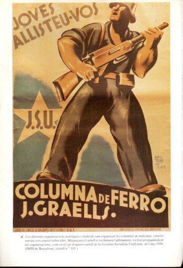 LAMINA V47675: Cartell Joventut Socialista Unificada any 1936