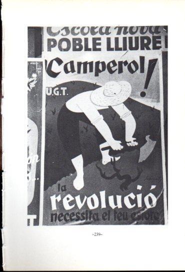 LAMINA V47681: Cartell poble lliure camperol Guerra Civil