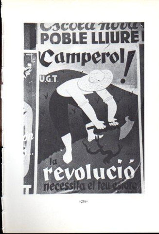 LAMINA V47681: Cartell poble lliure camperol Guerra Civil