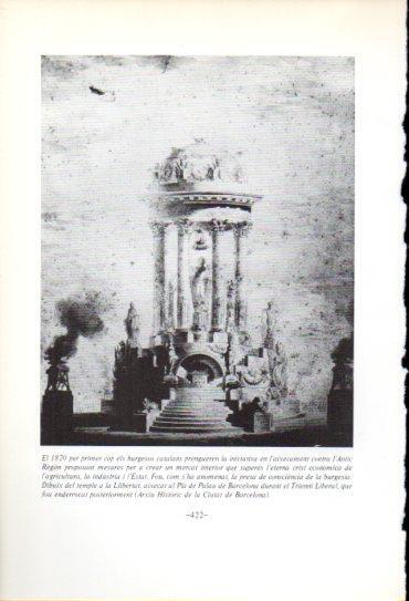 LAMINA V47644: Temple de la Llibertat, Pla de Palau Barcelona dibuix