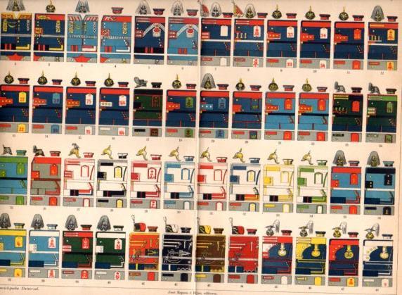LAMINA V47606: Uniformes militares de Alemania I