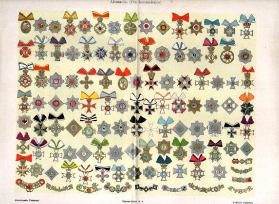 LAMINA V47605: Condecoraciones de Alemania