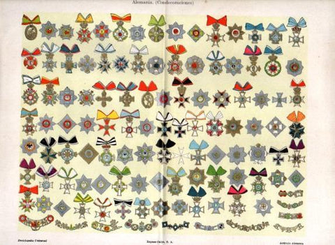 LAMINA V47605: Condecoraciones de Alemania