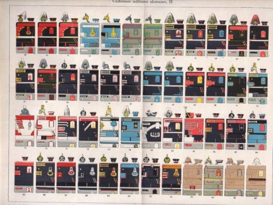 LAMINA V47600: Uniformes militares de Alemania