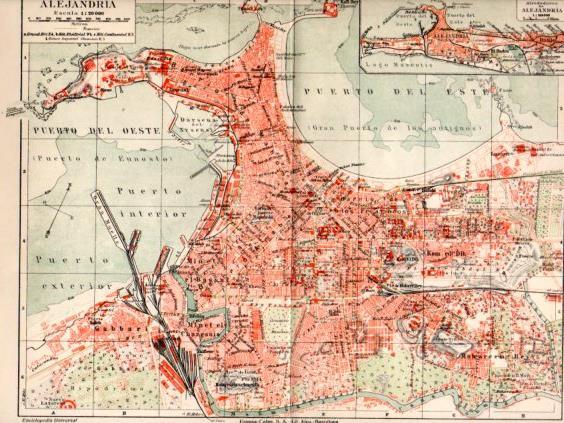 LAMINA V47599: Plano de Alejandria, Egipto