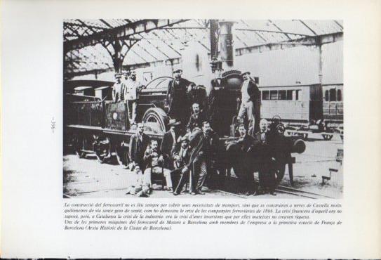 LAMINA V47636: Maquines del ferrocarril de Mataro a Barcelona, estacio de França a Barcelona