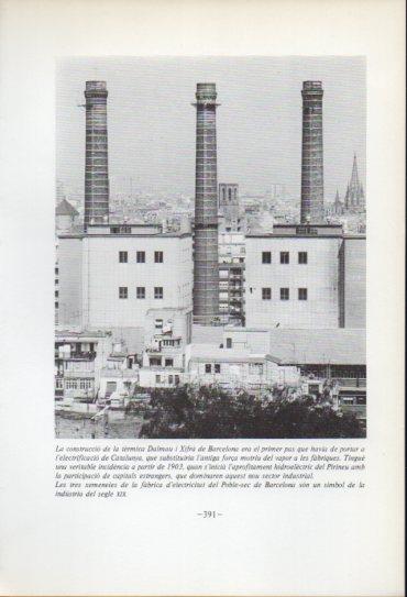 LAMINA V47635: Ximeneies de la fabrica d'electricitat del Poble-sec, Barcelona