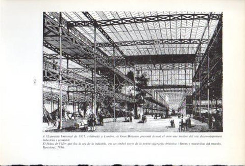 LAMINA V47625: El Palau de Vidre, Barcelona 1856