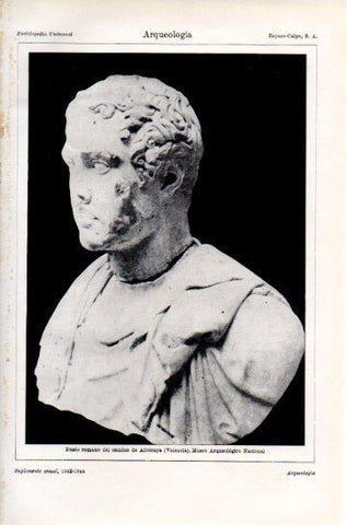 LAMINA V47329: Busto romano del camino de Alboraya, Valencia