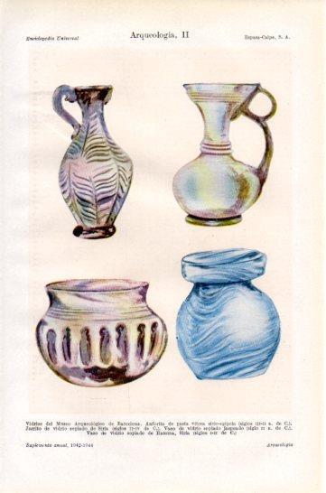 LAMINA V47320: Objeto de vidrio del Museo Arqueologico de Barcelona