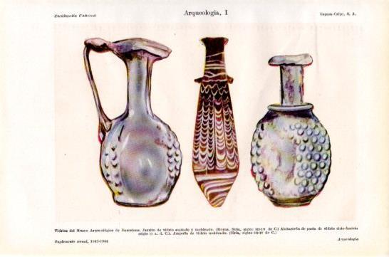 LAMINA V47319: Vidrios del Museo Arqueologico de Barcelona
