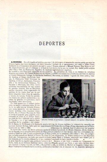 LAMINA V47349: Arturo Pomar campeon de ajedrez