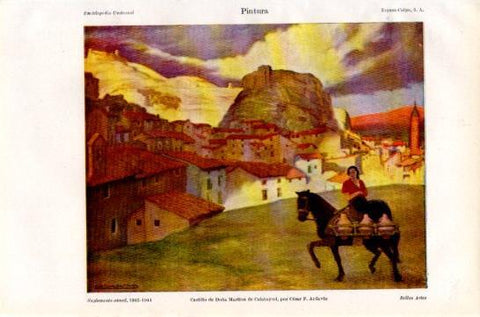 LAMINA V47339: Castillo de Doña Martina de Calatayud por Cesar F. Ardavin