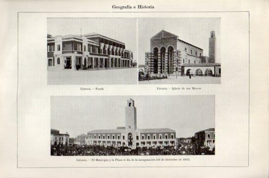 LAMINA V47474: Vistas de Littoria en 1932, Italia