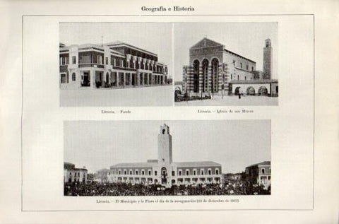 LAMINA V47474: Vistas de Littoria en 1932, Italia